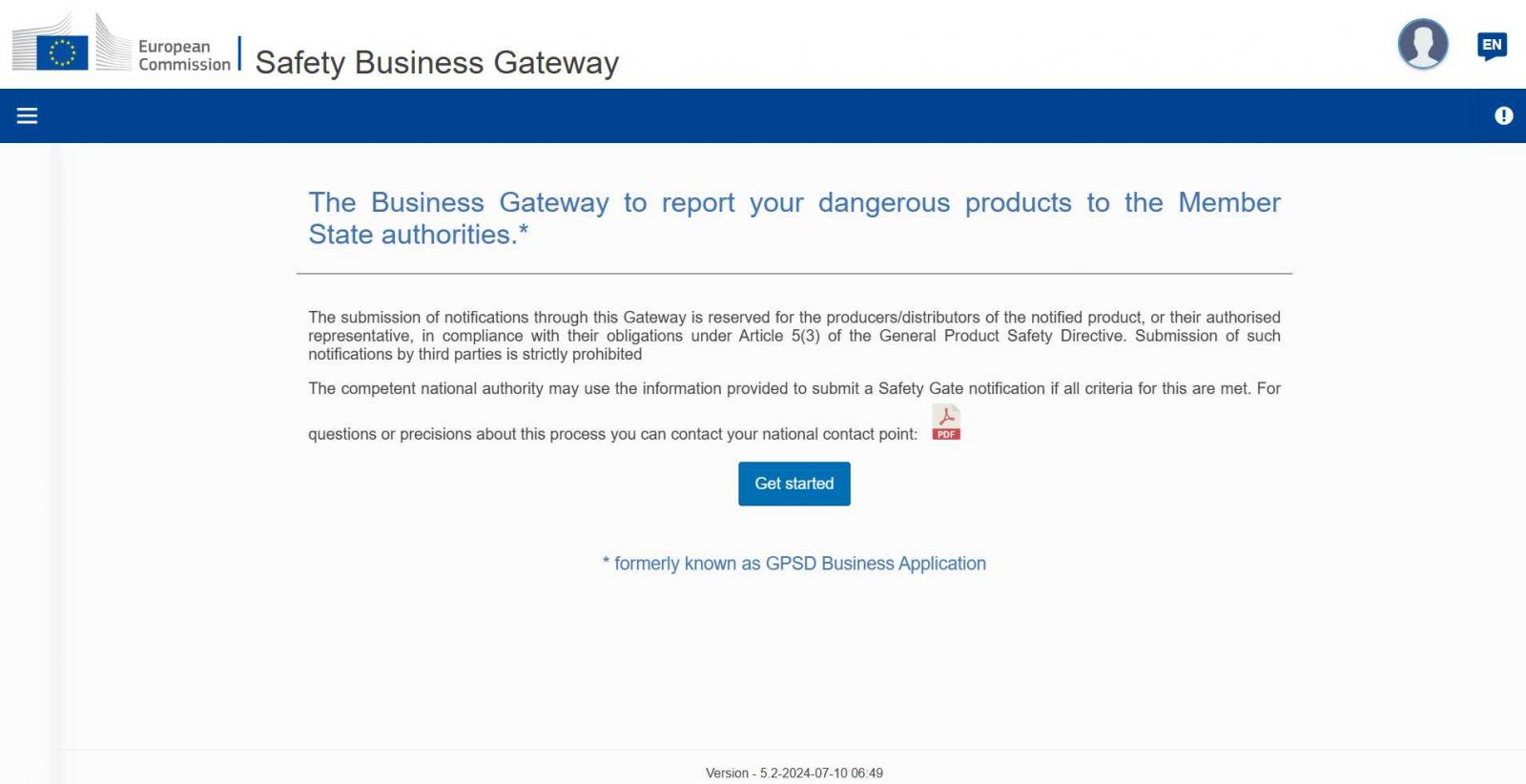 Safety Business Gataway